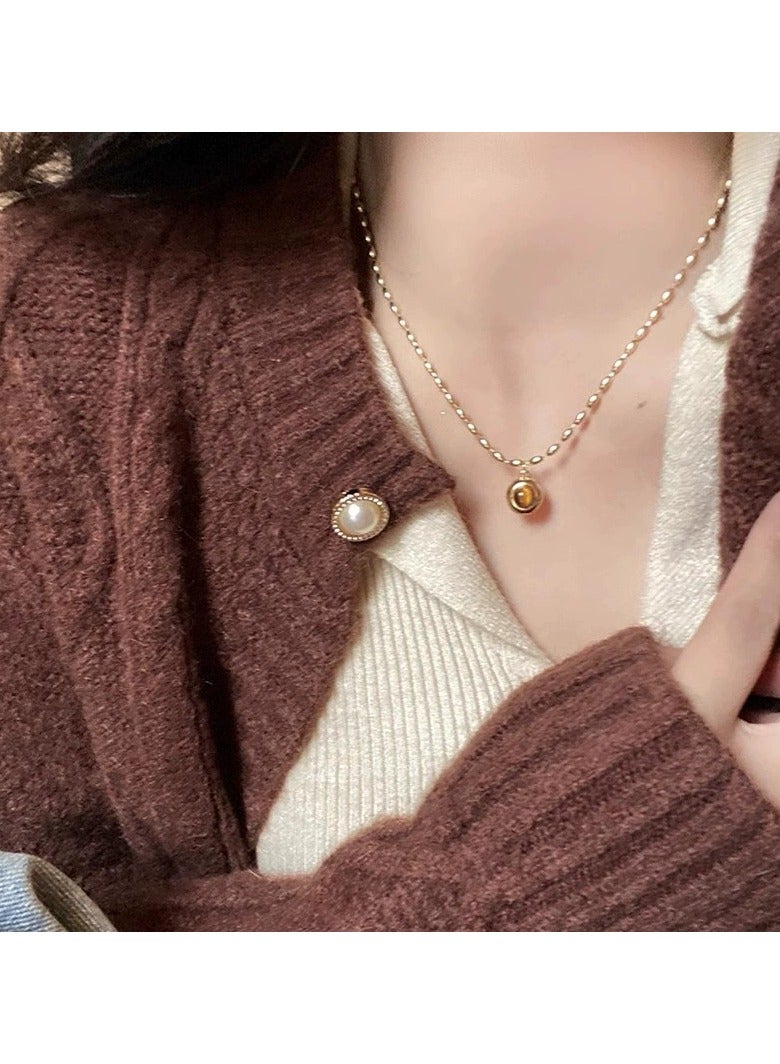 Goolsky Gold Necklace for Women – Minimalist Dainty Chain, Elegant Everyday Jewelry, Classic Gold-Tone Clavicle Pendant, Non-Fading - Image 3