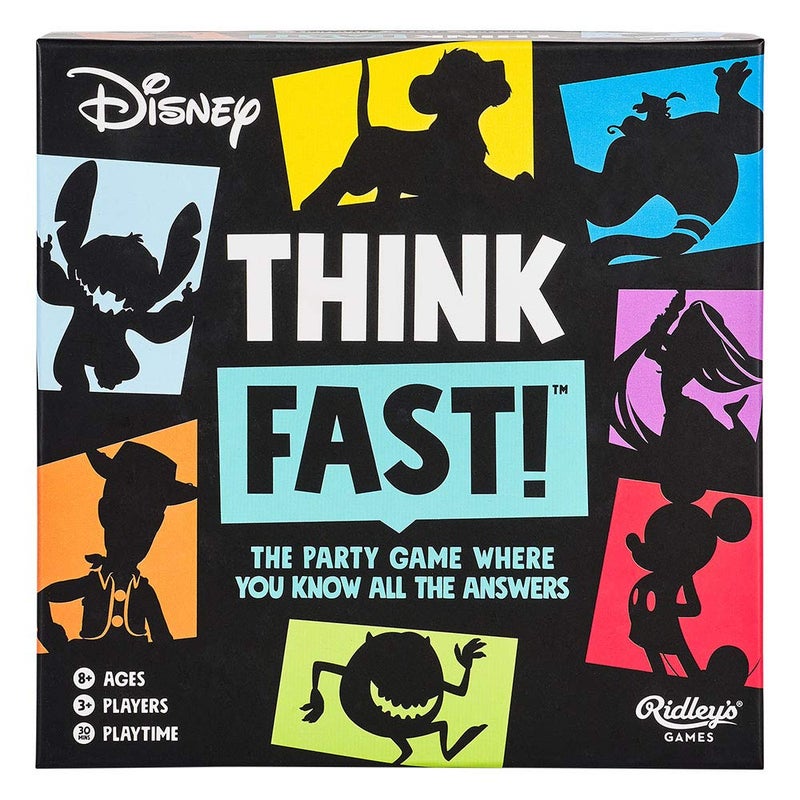 Ridley's Ridleys Games Think Fast Disney Edition  The Trivia Party Game Where You Know All The Answers  Test Your Disney KnowledgeGreat for PartiesAges 8 3 Players 30Minute Playtime - Image 2