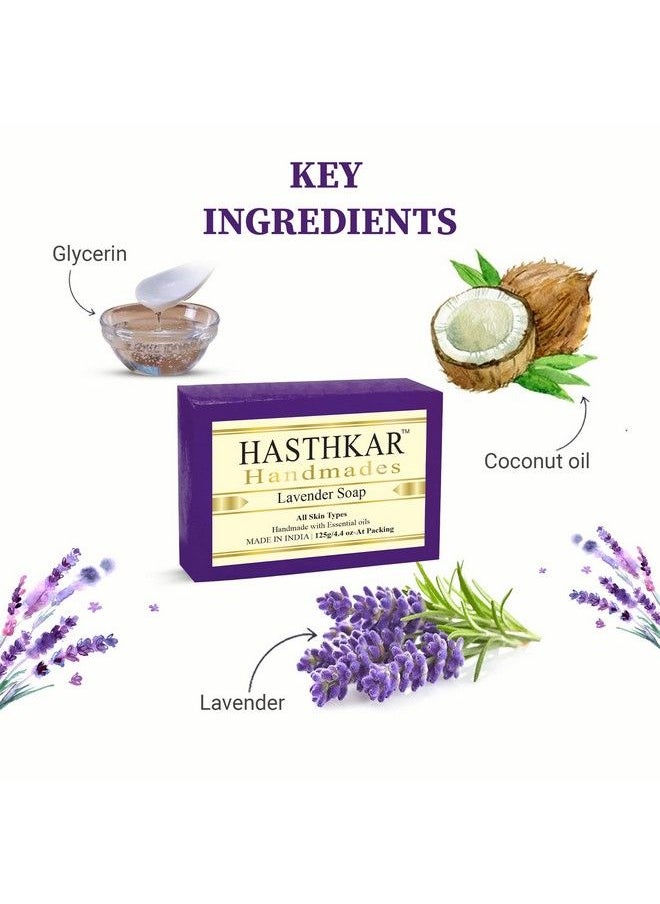 byPurenaturals Hasthkar Handmades Glycerine Lavender Soap 125Gm For Men & Women  - Image 4