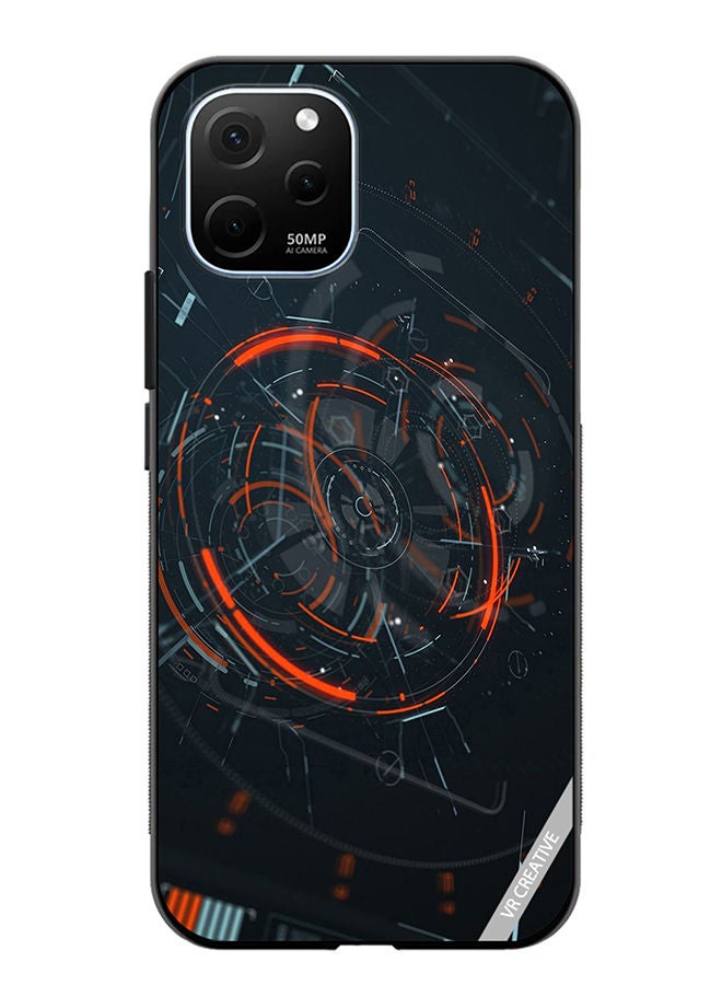 VR CREATIVE Protective Case Cover For Huawei Enjoy 50z Tech Design Multicolour - Image 1