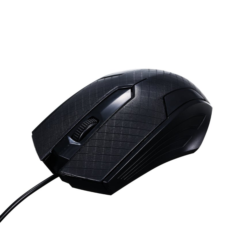Wired Optical Mouse: 3-Button, 1600 Dpi, 1.1M Cord, Professional Sensor, Quick-Response Button, 5,000,000 Keystroke Life, Ergonomic Symmetrical Design, Black, 4Pcs for Gaming and Daily Office Use - Image 5