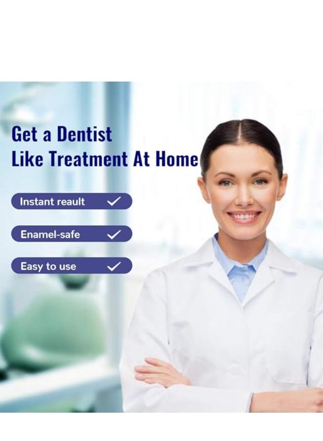 مجموعة شرائط لتبييض الاسنان 5D WHITE ، لا تحتوي على مواد ضارة، فعالة للاستخدام المنزلي، بنكهة النعناع، 10 كيس - Image 4