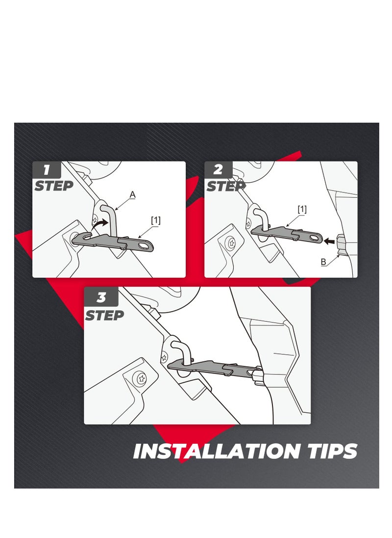 Excefore 2 Pack RZR Door Latch Extender, Anti-rust Easy Latches 3.5" Latches Vent Extender, Compatible with RZR XP 1000/4 1000 / TURBO/TURBO S / 900 / S 1000, Increasing Air Circulation  - Image 5