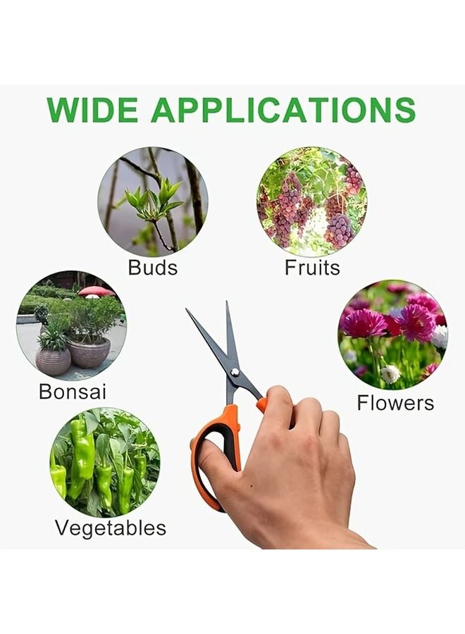 1pc Heavy Duty Gardening Scissors With Non Stick Teflon Coated Blades Ergonomic Grip - Image 5