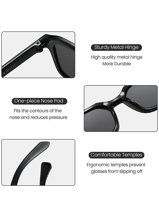 AZorb Polarized Kids Sunglasses Boys Girls Square Polarised Sun Glassess Childrens Polarised Sunglass Trendy Cool with UV400 Protection Age 4-10 Green - Image 4
