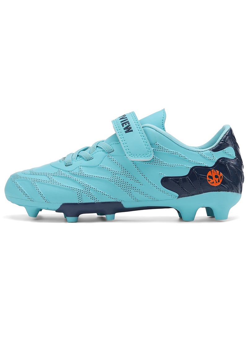 Sky View Kids Firm Ground Soccer Cleats Boys Girls Athletic Soccer Shoes Youth Outdoor Football Cleats Lightweight Breathable FG/AG Baseball Cleats Football Boots Shoes for Kids - Image 2