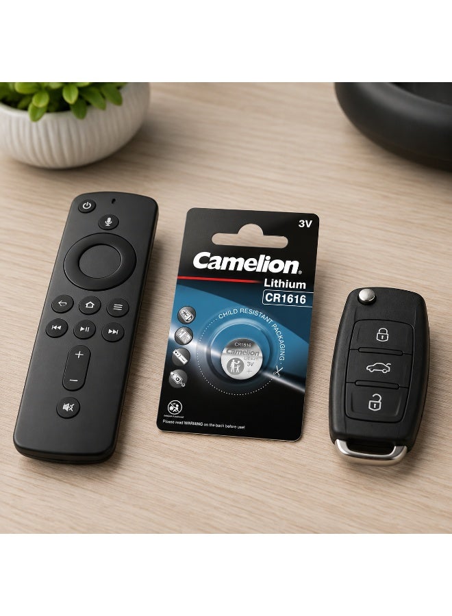 Camelion CR1616 3V Lithium Coin Cell Battery for Watches, Car Remotes & Medical Devices - Image 4