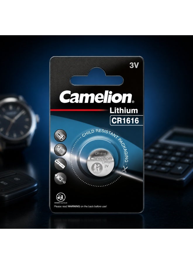 Camelion CR1616 3V Lithium Coin Cell Battery for Watches, Car Remotes & Medical Devices - Image 5