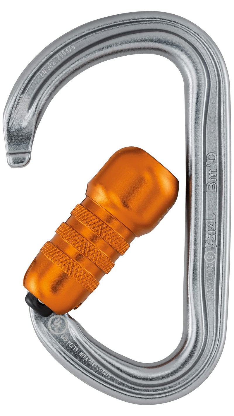PETZL, Pro Bm'D Triact-Lock U Carabiner, Gray, TRIACT-Lock - Image 2