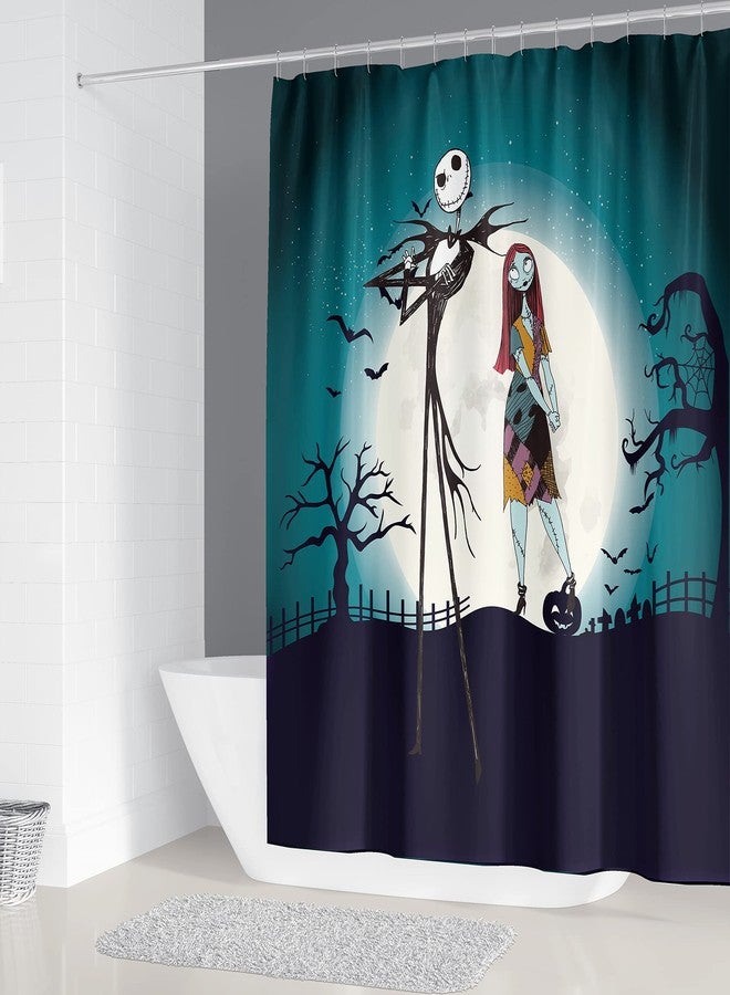 DDS-DUDES Christmas Shower Curtain Kids Bathroom Halloween Decor with 12 Curtain Hooks for Bathroom, Waterproof 71 x 71 inch (SC-06) - Image 2