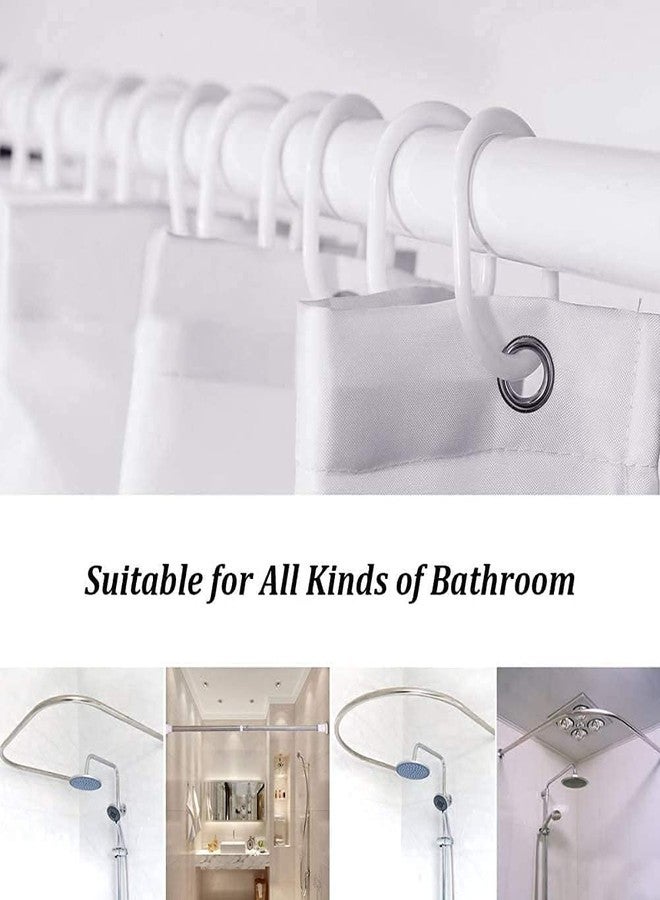 DDS-DUDES Christmas Shower Curtain Kids Bathroom Halloween Decor with 12 Curtain Hooks for Bathroom, Waterproof 71 x 71 inch (SC-06) - Image 5