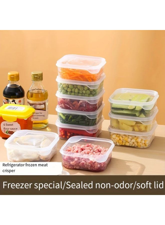 5 قطع حاويات تخزين طعام شفافة خالية من BPA قابلة للتجميد السريع ومنظمة للمطبخ قابلة للتكديس - Image 5