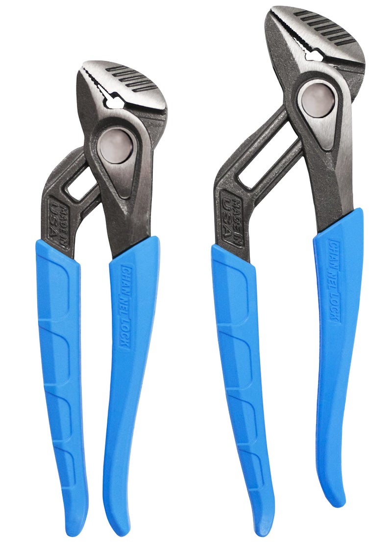 Channellock Tongue Groove Pliers Set GS1X SpeedGrip Made in USA High Carbon Steel 2Piece 8 10 in - Image 2