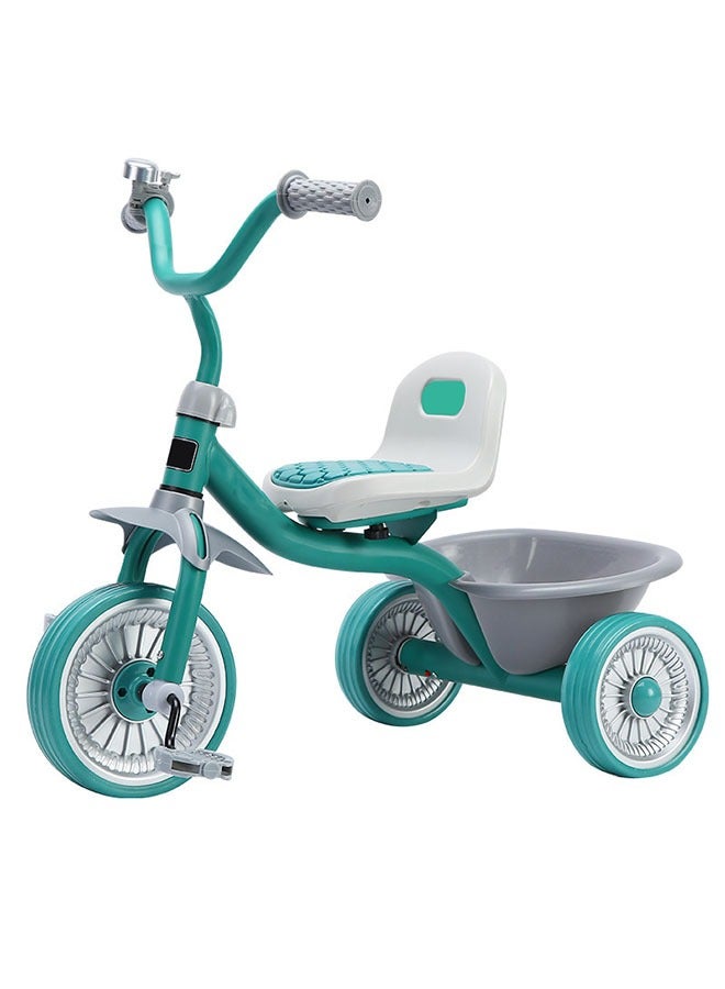 ZCM-HAPPY Children's Tricycle for Boys and Girls with Safety Belt and Anti-Rollover Design, Baby Sliding Bicycle with Rear Storage Bucket - Image 4