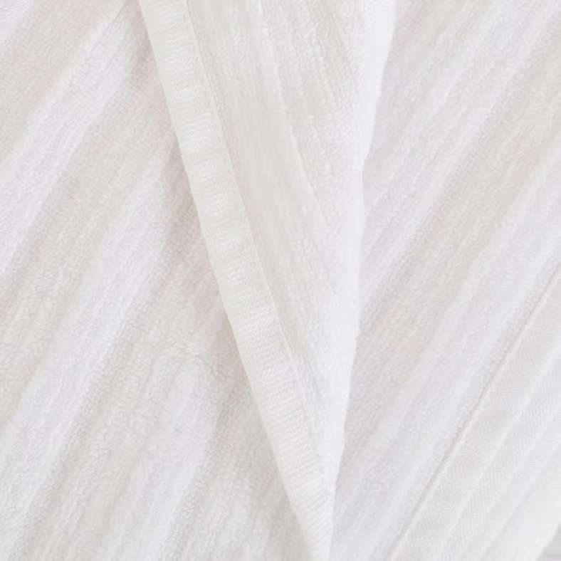Pan Home منشفة يد مضلعة بدون لف 50x90 سم - بيضاء - Image 4