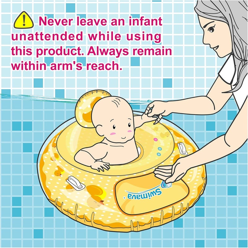 Swimava G3 Baby Seat Ring - Safe & BPA-Free Inflatable Pool Floatie for Infant Swim Water Fun - Image 2