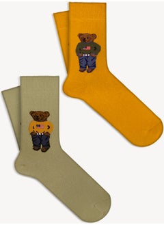 Mono Socks 2 Pack Teddy Bear Socks 