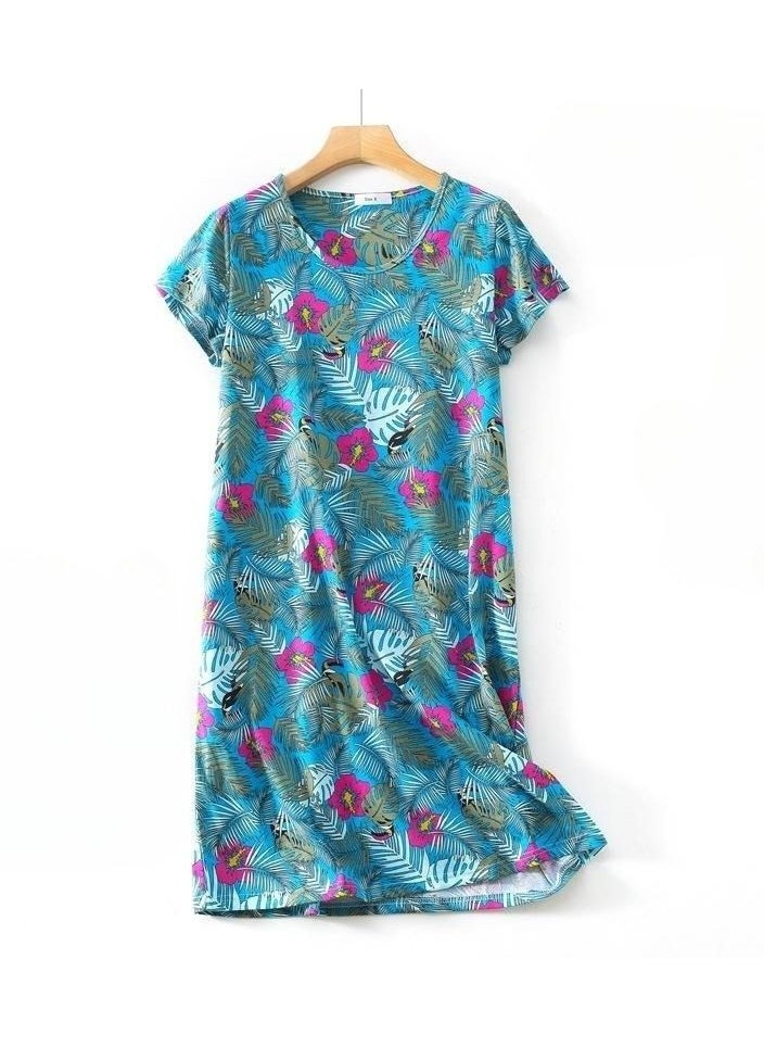 Generic - Cute Cartoon Cotton Homewear Knitted Sweet Large Short Sleeve Round Neck Pajamas - Image 1