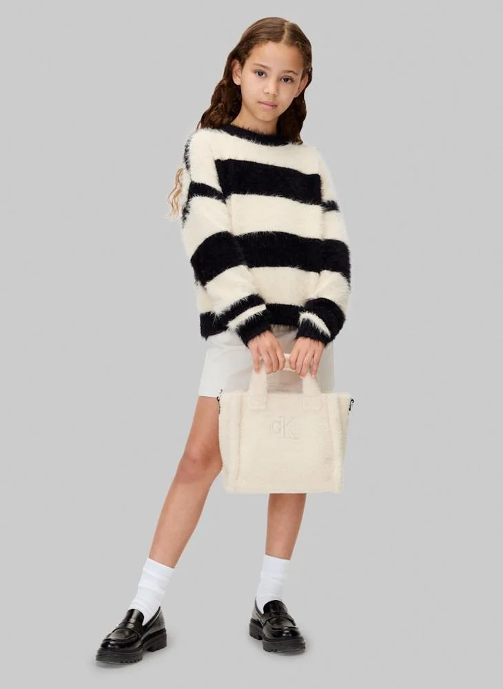 Calvin Klein Jeans Kids Logo Teddy Tote Bag