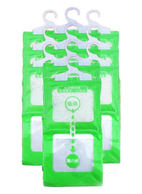 10Pcs Moisture Absorber and Odor Eliminator Hanging Bags Pack of 10 (120 gms each)