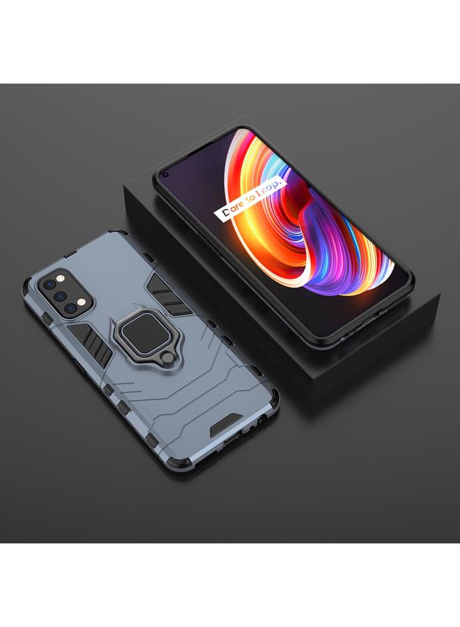 S-TOP Case For OPPO Realme 7 Pro PC + TPU Shockproof Protective Case with Magnetic Ring Holder - Image 2