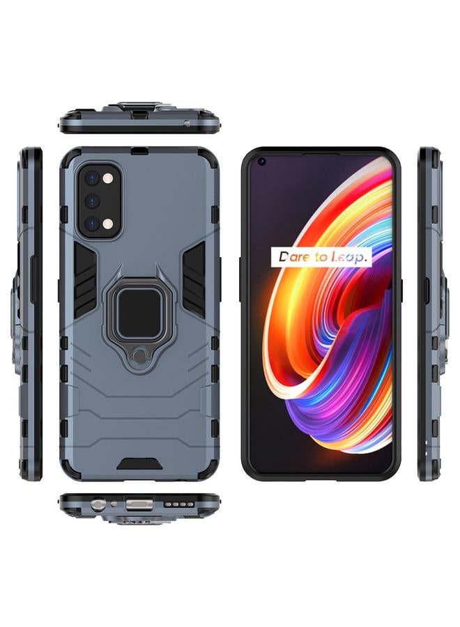 S-TOP Case For OPPO Realme 7 Pro PC + TPU Shockproof Protective Case with Magnetic Ring Holder - Image 5