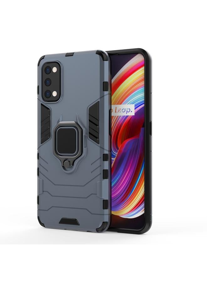 S-TOP Case For OPPO Realme 7 Pro PC + TPU Shockproof Protective Case with Magnetic Ring Holder - Image 1
