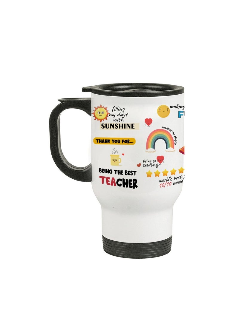 PRINTSHOP4ME - Teachers Appreciation Gift-Stainless Steel Travel Mug World Teachers Day-Teachers Day Gifts-Thank You Teachers Day Gift Idea-Celebrate Teachers Day With This Travel Mug-14 oz - Image 1