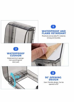 Y&D 2 Sets Electric Outlet Covers,Switch Plug Waterproof Socket Covers for Outdoor Bathroom Electrical Box Cover Baby Safety Protector  - Image 5