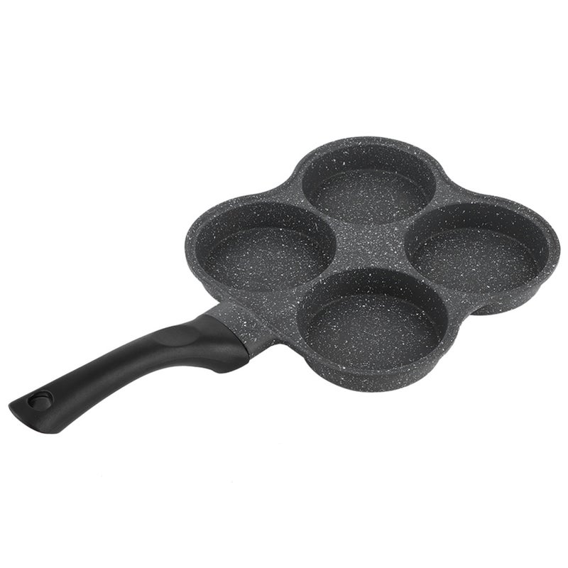NonStick Aluminum 4Hole Pancake Omelet Eggs Pan Frying Pot Breakfast Maker Kitchen Utensil - Image 2