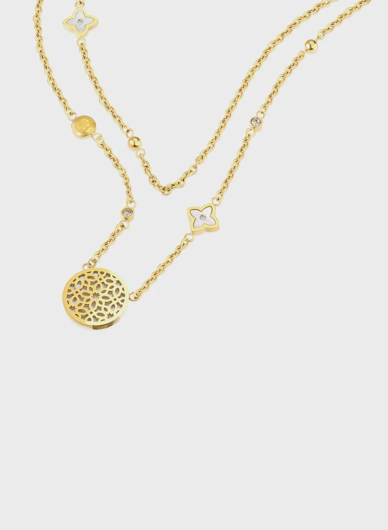 CERRUTI 1881 Chain Detail Layered Necklace