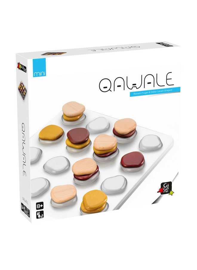 Gigamic Qawale Mini| Travel Friendly Strategy Game | Fun for Family Game Night | Ages 8+ | 2 Players | 15 Minutes  - Image 1