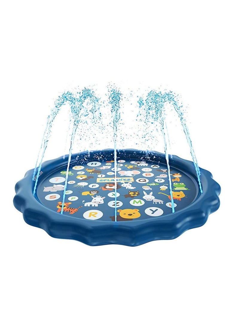 Cool Baby Coolbaby 3 in 1 Splash Mat, Sprinkler for Kids & Learning Wading Pool Dog Sprinkler 66.9 Inflatable Water Summer Toys Outdoor Play Mat for Babies and Toddlers  - Image 1