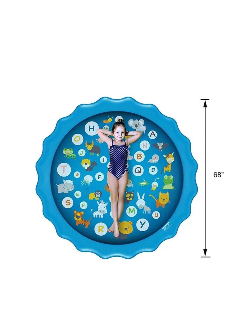 Cool Baby Coolbaby 3 in 1 Splash Mat, Sprinkler for Kids & Learning Wading Pool Dog Sprinkler 66.9 Inflatable Water Summer Toys Outdoor Play Mat for Babies and Toddlers  - Image 2