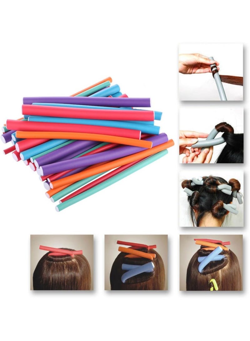 BLOOMING TIME Flexible Curling Rods Foam Hair Rollers - 36 Pieces - Image 3