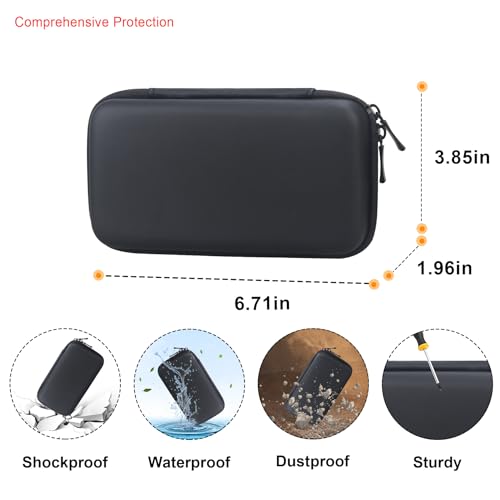 Elonbo Carrying Case for RoamWiFi 4G LTE Mobile Hotspot Router, R10 Router Travel Bag Worldwide Portable WiFi Storage Holder, Mesh Pocket Fits Cable, Black - Image 3