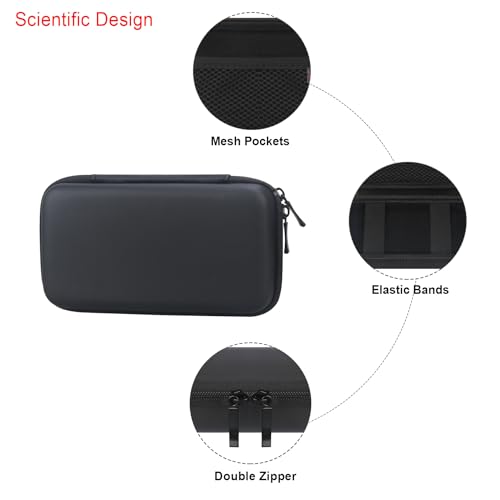 Elonbo Carrying Case for RoamWiFi 4G LTE Mobile Hotspot Router, R10 Router Travel Bag Worldwide Portable WiFi Storage Holder, Mesh Pocket Fits Cable, Black - Image 4