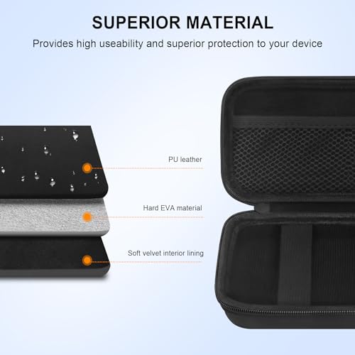 Elonbo Carrying Case for RoamWiFi 4G LTE Mobile Hotspot Router, R10 Router Travel Bag Worldwide Portable WiFi Storage Holder, Mesh Pocket Fits Cable, Black - Image 5