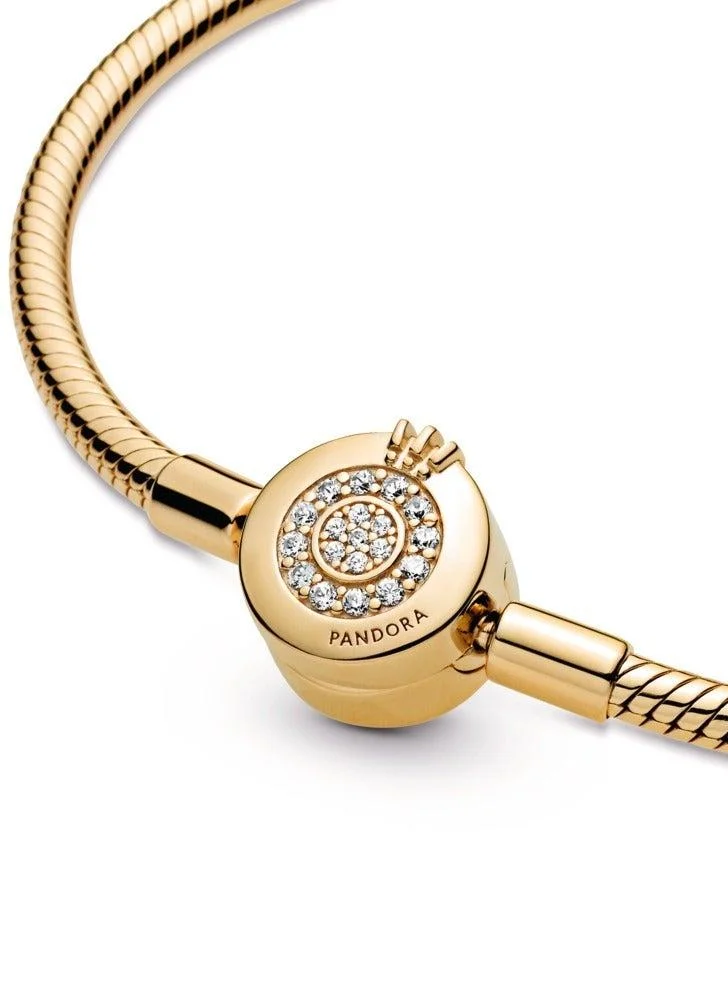 PANDORA Pandora Moments Crown O Snake Chain Bracelet