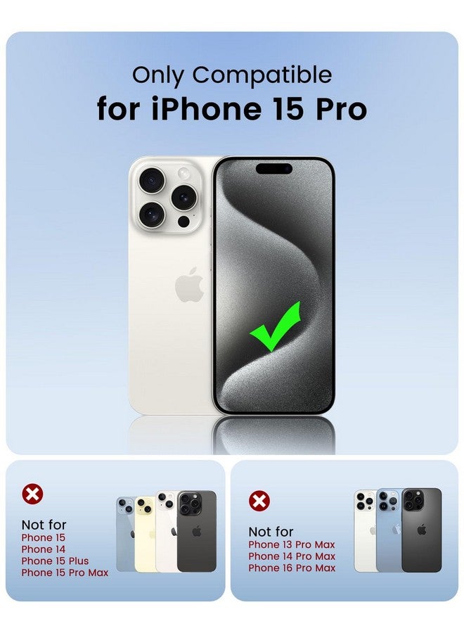 OTOFLY OTOFLY Compatible with iPhone 15 Pro Case, Compatible with Magsafe, Magnetic Shockproof Bumper Cover, Non-Yellowing, Anti-Scratch Clear Back, Black  - Image 2