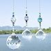 HD H&D Clear Crystal Prism Ball Rainbow Maker Window Prisms Suncatcher,Pack of 3 - Image 2