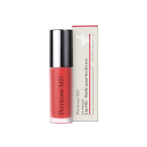 Perricone MD No Makeup Hydrating Lightweight Lip Oil for Women Reduces Vertical Lines Dry Texture Enhances Lip Volume Lip Peptide Treatment Raspberry 55ml - Image 3