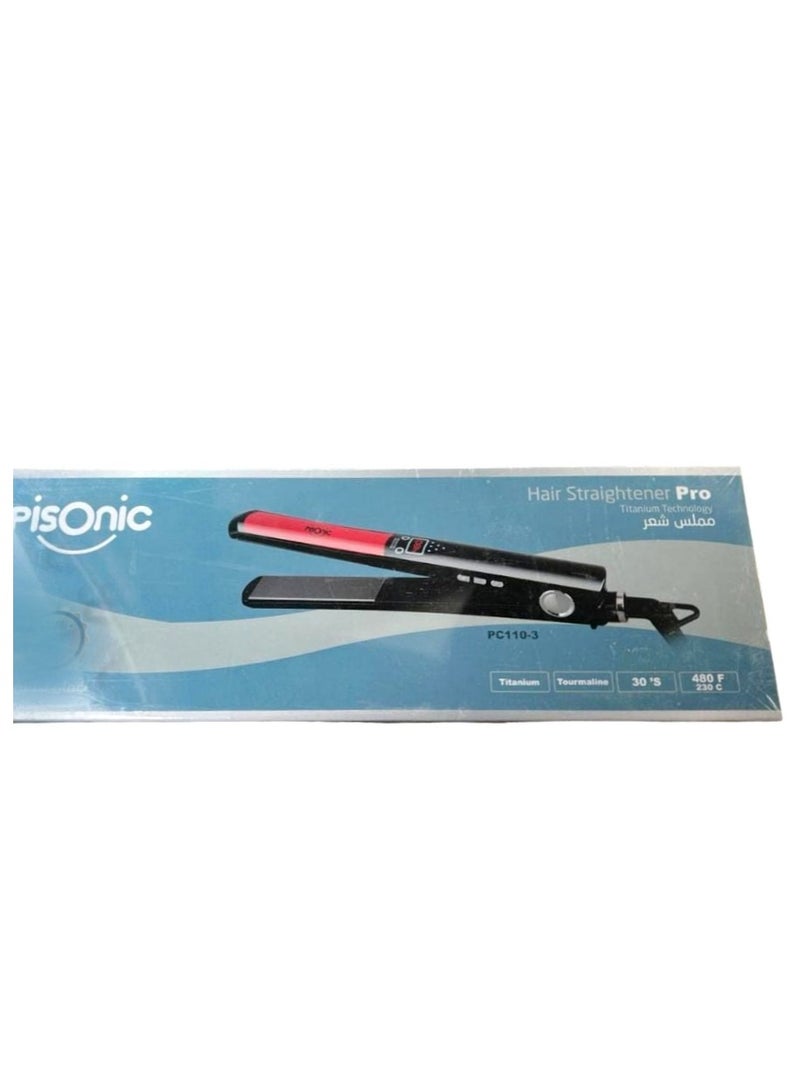 PISONIC Ceramic Hair Straightener High Temperature 480f - Image 3