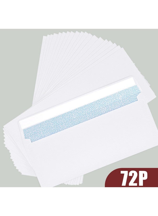 Joyberg 72 Packs #10 Envelopes, Business Envelopes, Envelopes Self Seal, Security Envelopes, Peel And Seal Closure, Size 4-1/8 X 9-1/2 Inches, White, 26Lb - Image 3