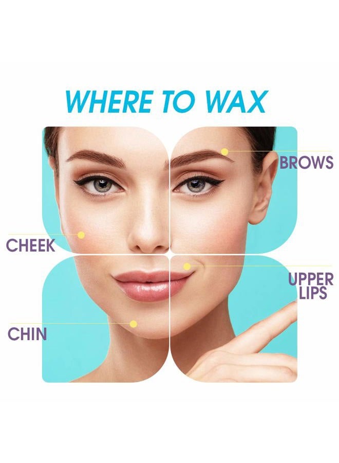 Microwave Facial Hard Hair Removal Wax 1 Oz, 2 Pack