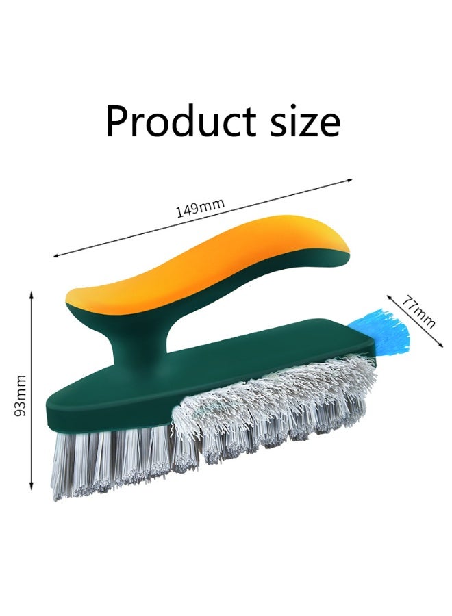 2-in-1 Crevice and Floor Scrub Brush - Durable Plastic, Portable Design for Bathroom, Kitchen, Living Room Cleaning - Image 2