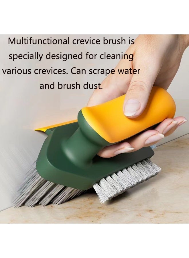 2-in-1 Crevice and Floor Scrub Brush - Durable Plastic, Portable Design for Bathroom, Kitchen, Living Room Cleaning - Image 3