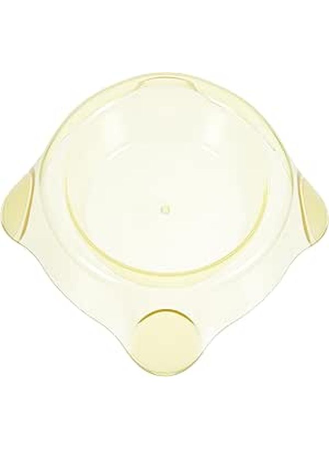 Candy Color Crystal Large Yellow Pet Food Bowl Water Dish for Dogs Cats Home Travel - Image 1
