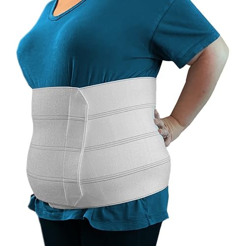 MARS WELLNESS Premium Plus Size Bariatric Abdominal Binder - 12" 4 Section/Panel - Bariatric Binder Abdominal Brace for Men or Women - Fits Waist Sizes 55" - 72" - Image 1