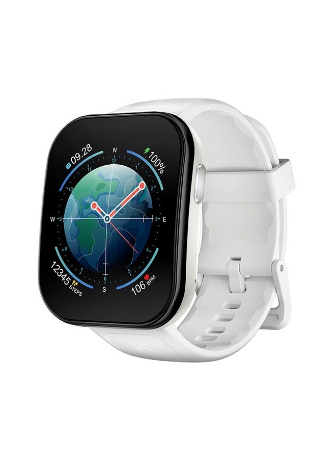 KUMI U6 Smart Sports Watch AMOLED Display 100 Sports Detection Aids Sleep Detection Motion Track Recording Waterproof AI Voice Bracelet White - Image 1